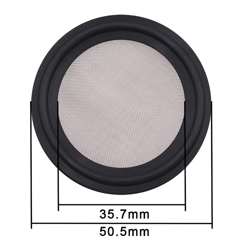 DERNORD 1.5" FKM Sanitary Gasket w/ Stainless Screen - Tri Clamp Clover (100 Mesh) - Image 3